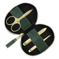 Набор маникюрный в кожаном футляре Gold, 3 предмета, зеленый, серия Beauty Premium, ZWILLING J.A. HENCKELS, Германия