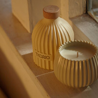 Свеча ароматическая Hugs and Cookies, 8 см, бежевый, серия Edge, TKANO, Россия_00814810048718009259.jpg