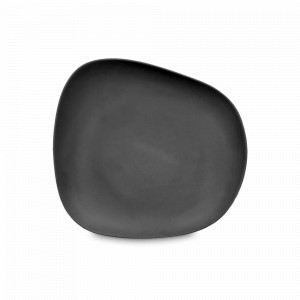 Тарелка обеденная, 26 х 24.5 см, фарфор, черный матовый, серия Yayoi, COOKPLAY, Испания, COOKPLAY (Испания)