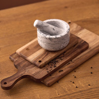 Ступка с пестиком, 13 см, белый мрамор, серия Marm, LIBERTY JONES, Китай_00821110063520661179.jpg