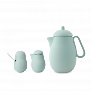 Набор чайный 3 предмета, фарфор, нержавеющая сталь, мятный, серия Nina, VIVA Scandinavia, Дания, Скидка до -20% на Viva Scandinavia