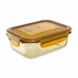 Контейнер для хранения, 630 мл, боросиликатное стекло, пластик, желтый, SMART SOLUTIONS, Россия, SMART SOLUTIONS (Россия)