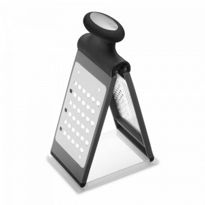 Терка двухсторонняя складная, 20 х 10 см, нержавеющая сталь, пластик, черный, серия MasterClass, KITCHEN CRAFT, Великобритания, Терки