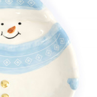 Блюдо сервировочное «Snowman», 21 х 18 см, керамика, белый, голубой, серия New Year, ANNA LAFARG, Китай_00821050039901649887.jpg