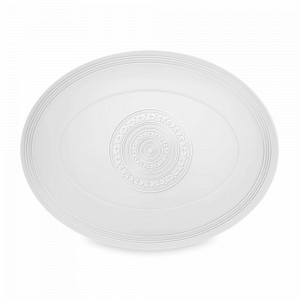 Блюдо сервировочное овальное, 35 х 26 см, фарфор, белый, серия Ornament, VISTA ALEGRE, Португалия, Блюда из фарфора
