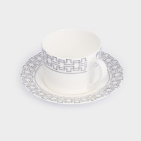 Пара чайная Орнамент, 290 мл, фарфор, белый, декор, серия Greco, ANNA LAFARG, Китай_00822620050946432867.jpg