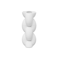 Ваза настольная Плетение, 29 см, керамика, белый, серия Vases, DECOR DE TABLE, Россия_00816950037693547175.jpg