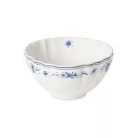 Салатник порционный, 16 см, керамика, белый, синий, серия Vila, COSTA NOVA, Португалия, 