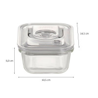 Набор из 4-х вакуумных контейнеров c насосом VacuBoxx R-set, стекло, тритан, CASO, Германия_00811310050234799537.jpg