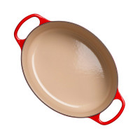 Чугунная эмалированная утятница овальная, 4,1 л, 27 см, красный, LE CREUSET, Франция_00797450035034969074.jpg