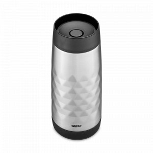 Термокружка Nevio, 400 мл, нержавеющая сталь, пластик, стальной, GEFU, Германия, Термокружки