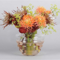 Ваза Риббад, 25 см, стекло, прозрачный, Rasteli, Бельгия_00812030044775365900.jpg