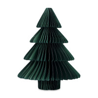 Декор новогодний Елочка Honeycomb tree, 18 см, бумага, зеленый, серия New Year Essential, TKANO, Россия