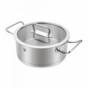 Сотейник с крышкой, 4,25 л, 24 см, нержавеющая сталь 18/10, стальной, серия Pro, ZWILLING J.A. HENCKELS, Германия, ZWILLING (Германия)
