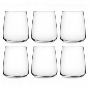 Набор из 6-ти стаканов для воды, 420 мл, хрустальное стекло, серия Essential, RCR, Италия, Скидка -30% на итальянское стекло RCR