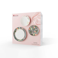 Набор обеденный на 4 персоны, 12 предметов, фарфор, зеленый, декор, серия Arcadia, MAXWELL WILLIAMS, Австралия_00812440039990714314.jpg