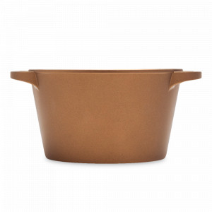 Кастрюля с антипригарным покрытием для индукцинных плит, 2.9 л, 20 см, литой алюминий, золотой, серия K360, LUCHETTI, Италия, Скидка -20% на посуду LUCHETTI