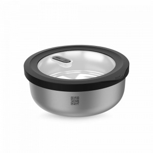 Контейнер круглый для пищевых продуктов Provido, 500 мл, нержавеющая сталь, пластик, стальной, GEFU, Германия, Контейнеры и термосы GEFU