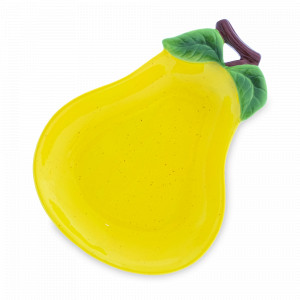 Блюдо для сервировки Груша, 26.5 х 20 см, керамика, желтый, серия Harvest, REPAST, Чехия, Harvest REPAST