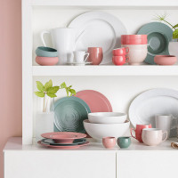 Тарелка для пасты ARGILE VERTE, 26 см, керамика, зеленый, серия Bahia, GUY DEGRENNE, Франция_00810290062201815518.jpg