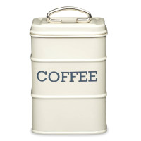 Банка для хранения COFFEE, металл, 17 х 11 см, кремовый, серия Living Nostalgia, KITCHEN CRAFT, Великобритания