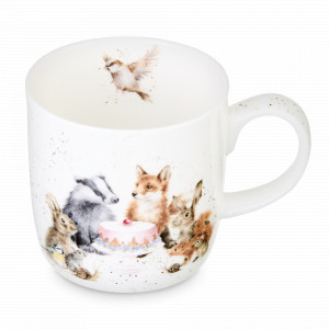 Кружка «Чаепитие в лесу», 310 мл, костяной фарфор, белый, декор, серия Wrendale Designs, ROYAL WORCESTER, Великобритания, ROYAL WORCESTER (Великобритания)