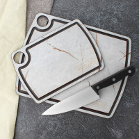 Доска разделочная c желобом, 29х22см, мраморный Грейс, композитный материал, серия Fashion, ComposeEat, Россия_00819710055098686000.jpg