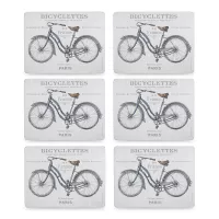 Набор из 6-ти подстановочных салфеток Bicycle, 30 х 22,8 см, пробка, декор, CREATIVE TOPS, Великобритания, 