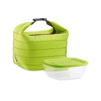 Термосумка c контейнером, 1,4 л, полиэстер, полиуретан, полипропилен, салатовый, серия Handy, GUZZINI, Италия, 
