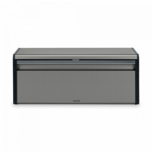 Хлебница , 25 х 46,5 х 18,7 см, нержавеющая сталь, платина, серия Fall Front, BRABANTIA, Бельгия, Хлебницы BRABANTIA