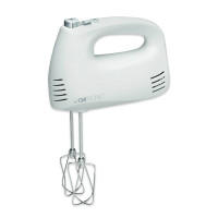 Миксер ручной, нержавеющая сталь, пластик, белый, CLATRONIC, Германия