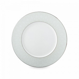 Тарелка обеденная, 27 см, костяной фарфор, белый, декор, серия Аврора Жемчуг, NARUMI, Япония, NARUMI (Япония)