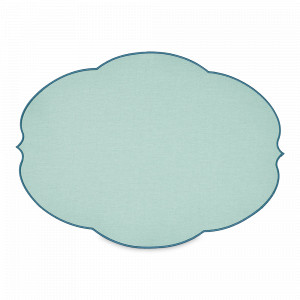 Салфетка подстановочная овальная, 49 х 36 см, полиуретан, голубой, серия Flowers, GUZZINI, Италия, Салфетки подстановочные