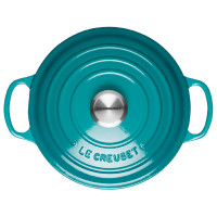 Кастрюля с крышкой , 4,2 л, 24 см, чугун, бирюзовый, серия CARIBBEAN, LE CREUSET, Франция_00803920045580183271.jpg