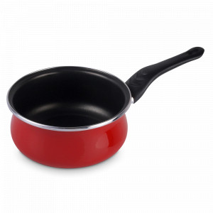 Ковш , 16 см, сталь, стеклоэмаль, красный, серия Praga, VITRINOR, Испания, Ковшики для индукционной плиты