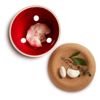 Банка для хранения чеснока, 13,5 см, керамика, красный, EMILE HENRY, Франция_00803230047983312898.jpg