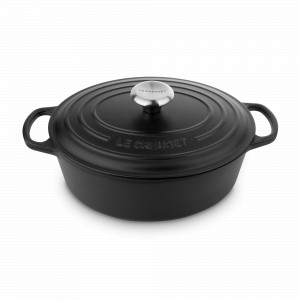 Чугунная эмалированная утятница овальная, 6,3 л, 31 см,  черный, LE CREUSET, Франция, LE CREUSET (Франция)