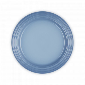 Тарелка десертная, 22 см, каменная керамика, серо-голубой, серия Chambray, LE CREUSET, Франция, Тарелки круглые