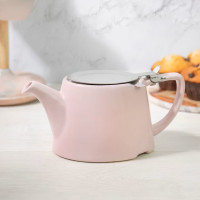 Чайник заварочный, 750 мл, керамика, нержавеющая сталь, розовый, серия London Pottery, KITCHEN CRAFT, Великобритания_00813080054750987373.jpg