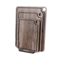 Набор разделочных досок, 3 штуки, на подставке, в подарочной коробке, дуб прованс, композитный материал, серия Elegance, ComposeEat, Россия_00814750040124598895.jpg