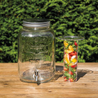 Диспенсер для напитков, 7.5 л, стекло, металл, прозрачный, серия Home Made, KITCHEN CRAFT, Великобритания_00817710054536055542.jpg