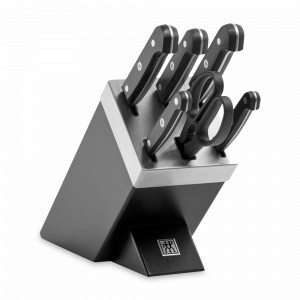 Набор из 5-ти ножей и ножниц в подставке с заточкой, серия Gourmet, ZWILLING J.A. HENCKELS, Германия, Набор ножей накири
