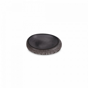 Тарелка сервировочная для закусок Grey, 19 см, керамика, темно-серый, ROOMERS TABLEWARE, Нидерланды, Тарелки десертные