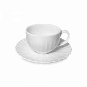 Пара чайная White, 200 мл, фарфор, белый, серия Lynns, ROOMERS TABLEWARE, Великобритания, Чайные пары