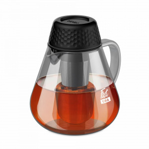 Чайник заварочный с фильтром Fast Tea, 900 мл, боросиликатное стекло, прозрачный, VITAX, Великобритания, Английские заварочные чайники