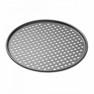 Противень для пиццы с антипригарным покрытием, 33 см, сталь, графит, серия MasterClass, KITCHEN CRAFT, Великобритания, Противни