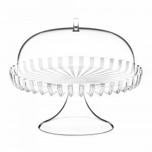 Блюдо для торта на ножке с крышкой, биопластик, 31 см, перламутровый, серия Dolcevita, GUZZINI, Италия, GUZZINI (Италия)