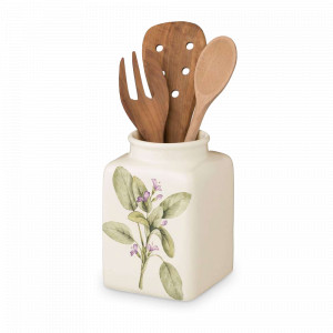 Органайзер для кухонных принадлежностей, 19 см, керамика, декор, серия Rosemary, NUOVA CER, Италия, r