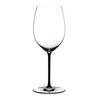 Бокал (фужер) для красного вина CABERNET / MERLOT BLACK, ручная работа, 625 мл, 25 см, хрусталь, серия Fatto A Mano, RIEDEL, Австрия, 