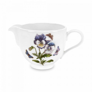 Молочник «Анютины глазки», 250 мл, фаянс, белый, декор, серия Botanic Garden, PORTMEIRION, Великобритания, Молочники